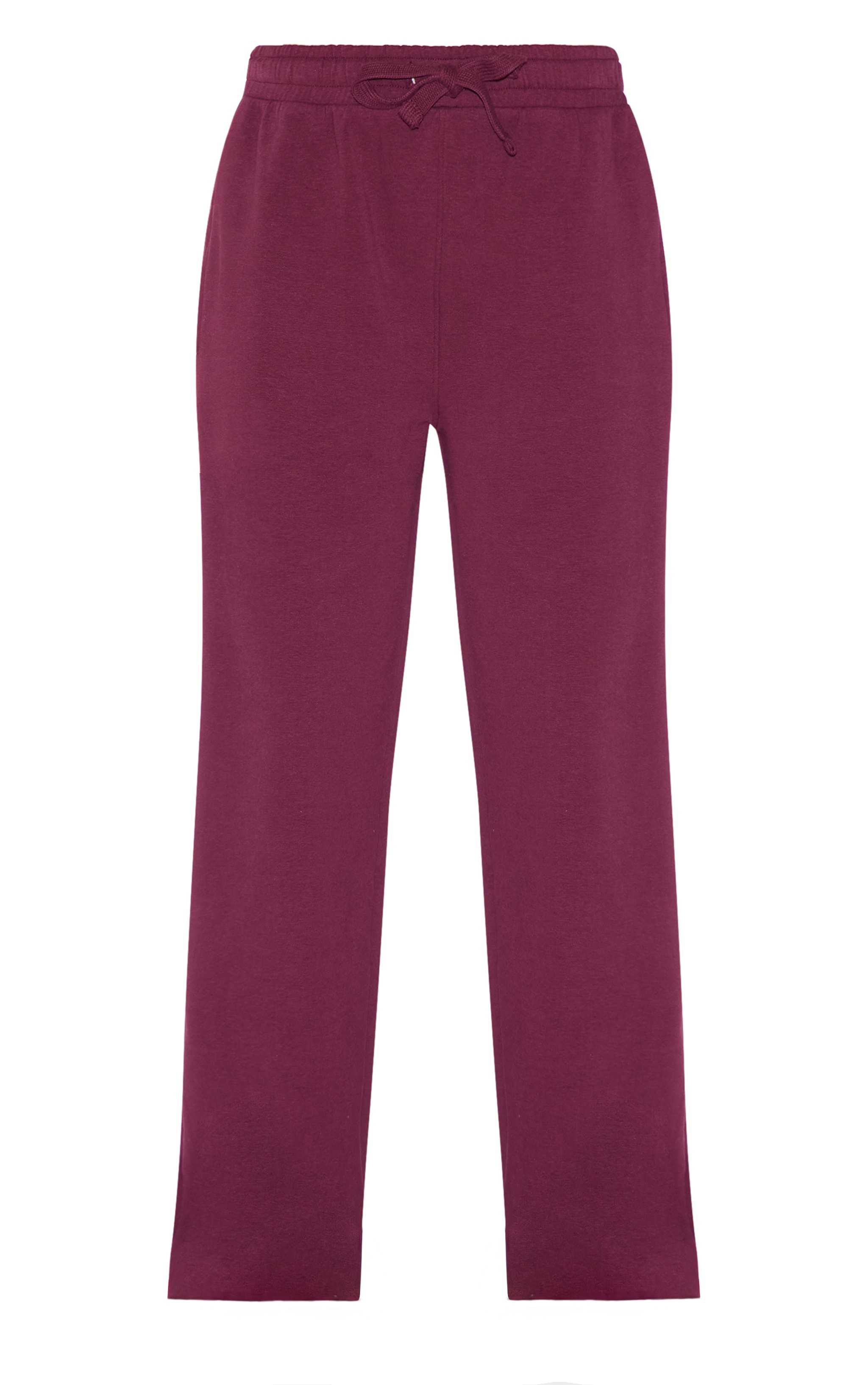 Jogging droit tissé deluxe prune image 5