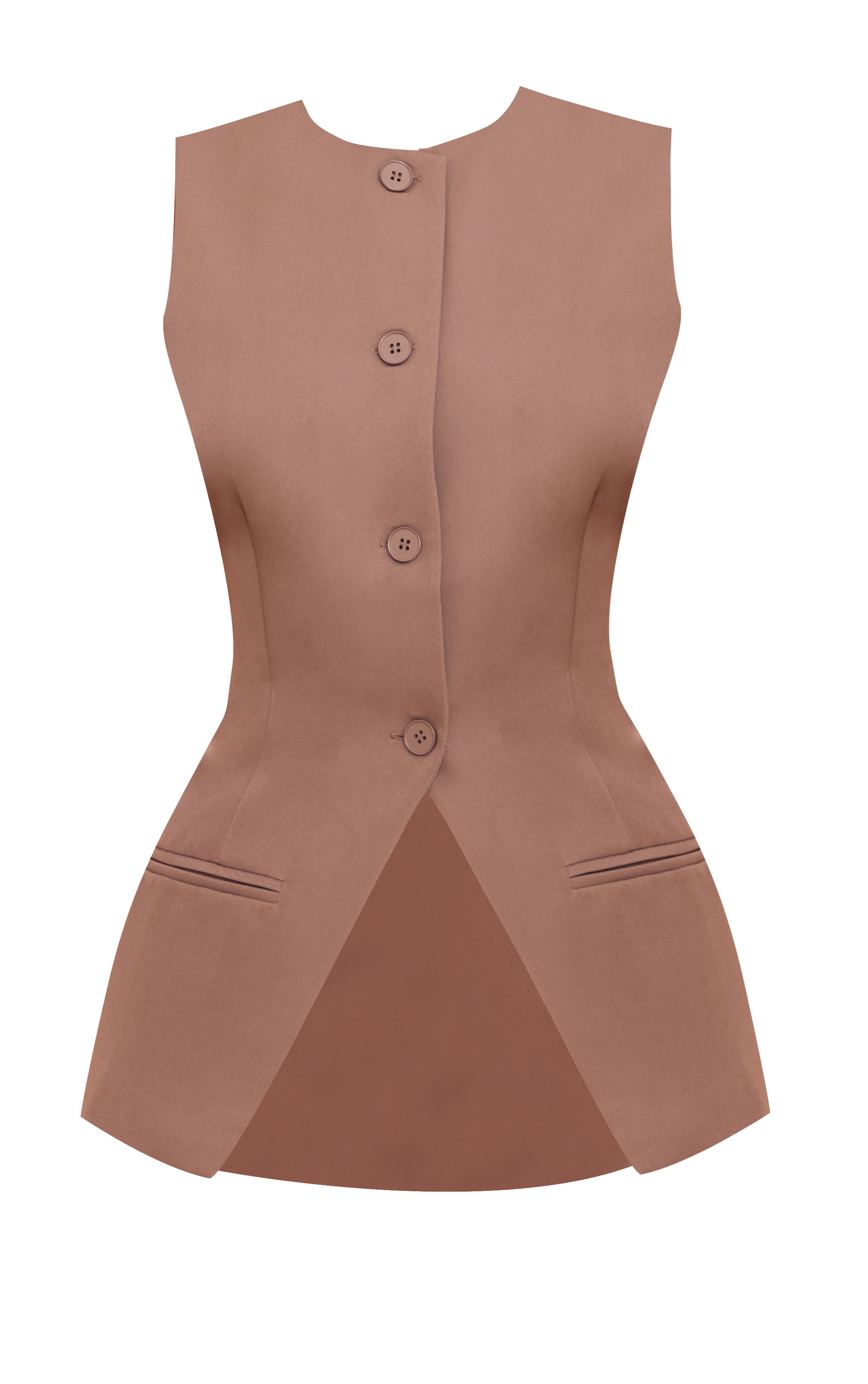 Mushroom Button Up Sleeveless Vest image 5