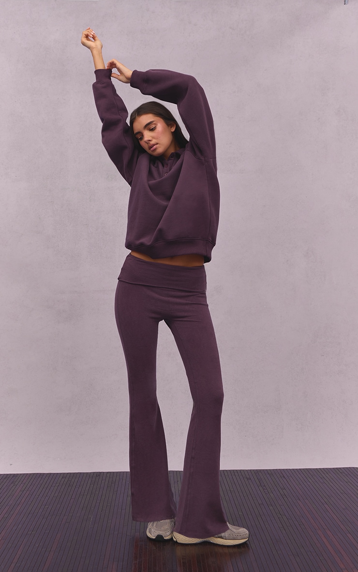 Plum Athletics Club Cotton Fleece Polo Sweatshirt image 3