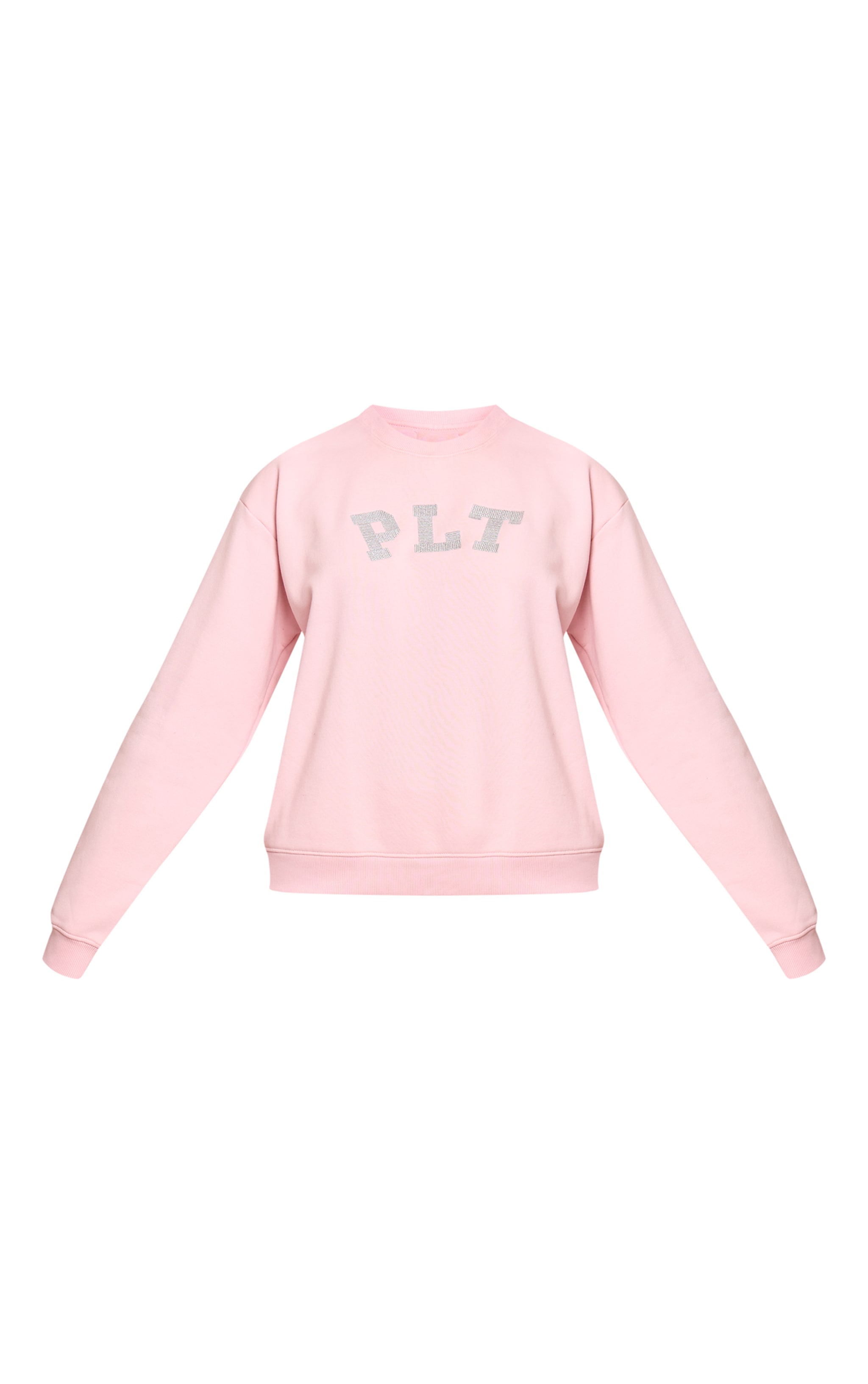 PLT Pink Glitter Logo Pullover Sweatshirt image 5
