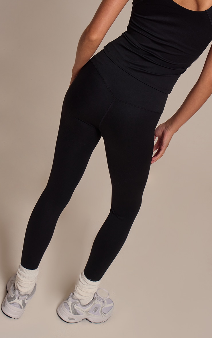 Black Ultimate Sculpt High Waist Gym Leggings image 3