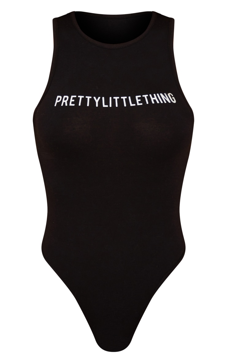 PRETTYLITTLETHING Black Racer Bodysuit image 5