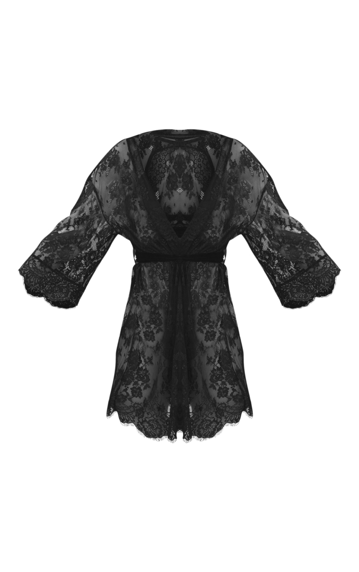 GVC Black Lace Short Robe image 6