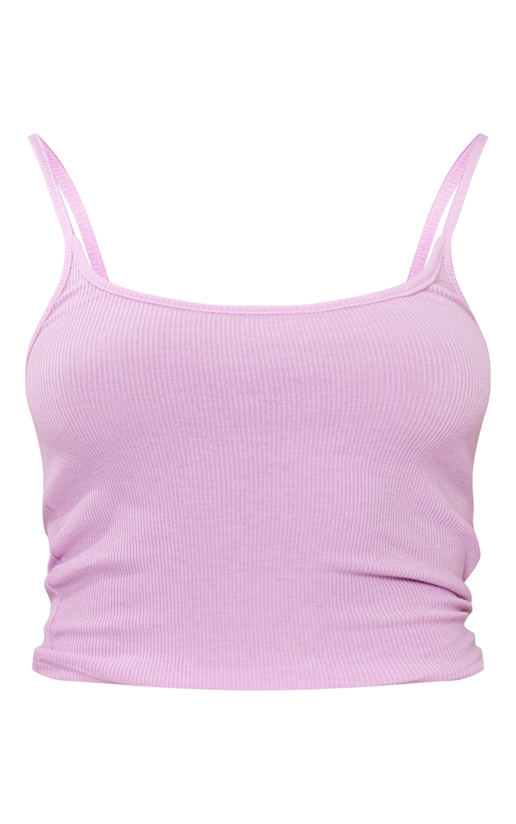 Lilac Soft Rib Cami Crop Top image 5