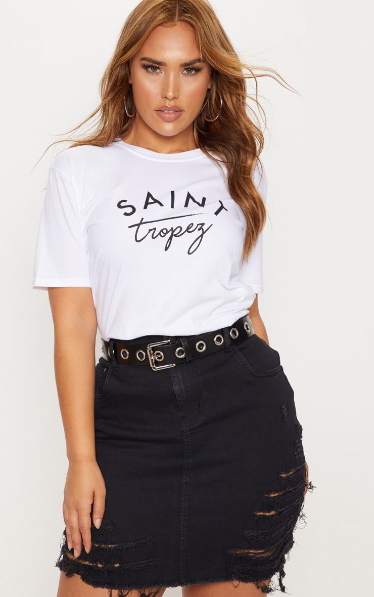 Plus Black Eyelet Belt