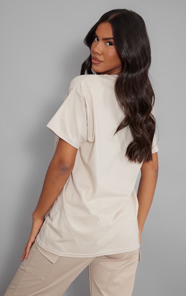 Taupe Us San Francisco Print T Shirt image 2