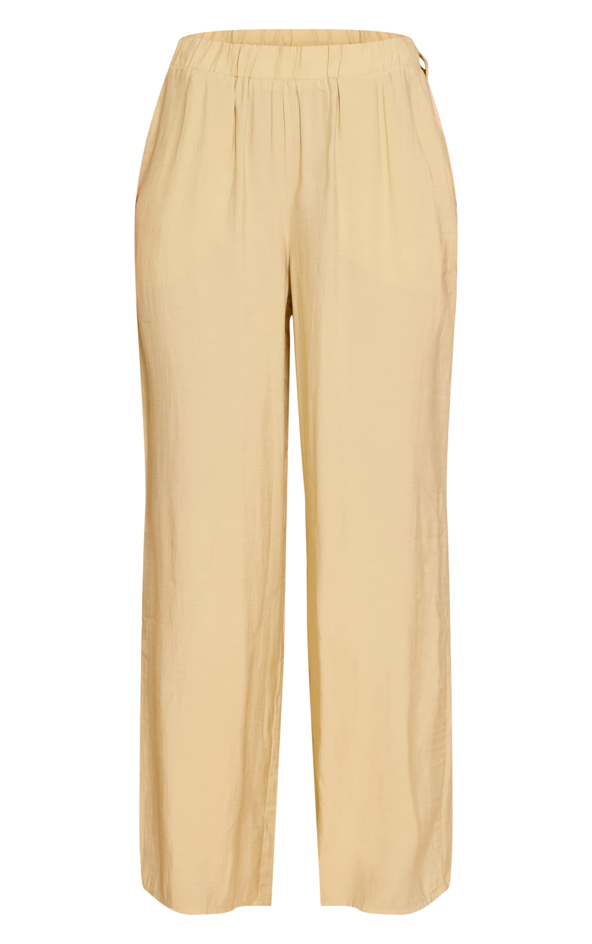  Sage Khaki Woven Drawstring Straight Leg Pant image 5