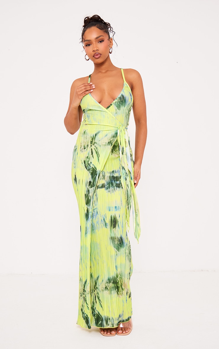 Wrap tie maxi dress top