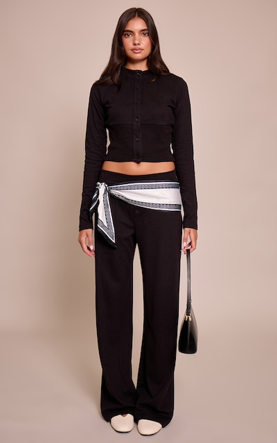 Black Super Soft Wide Leg Pants