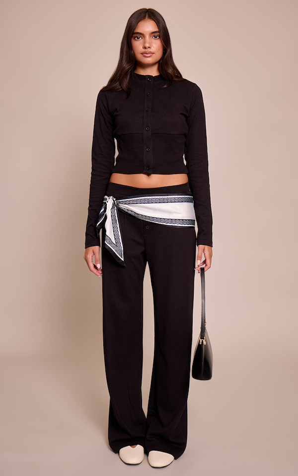 Black Super Soft Wide Leg Pants