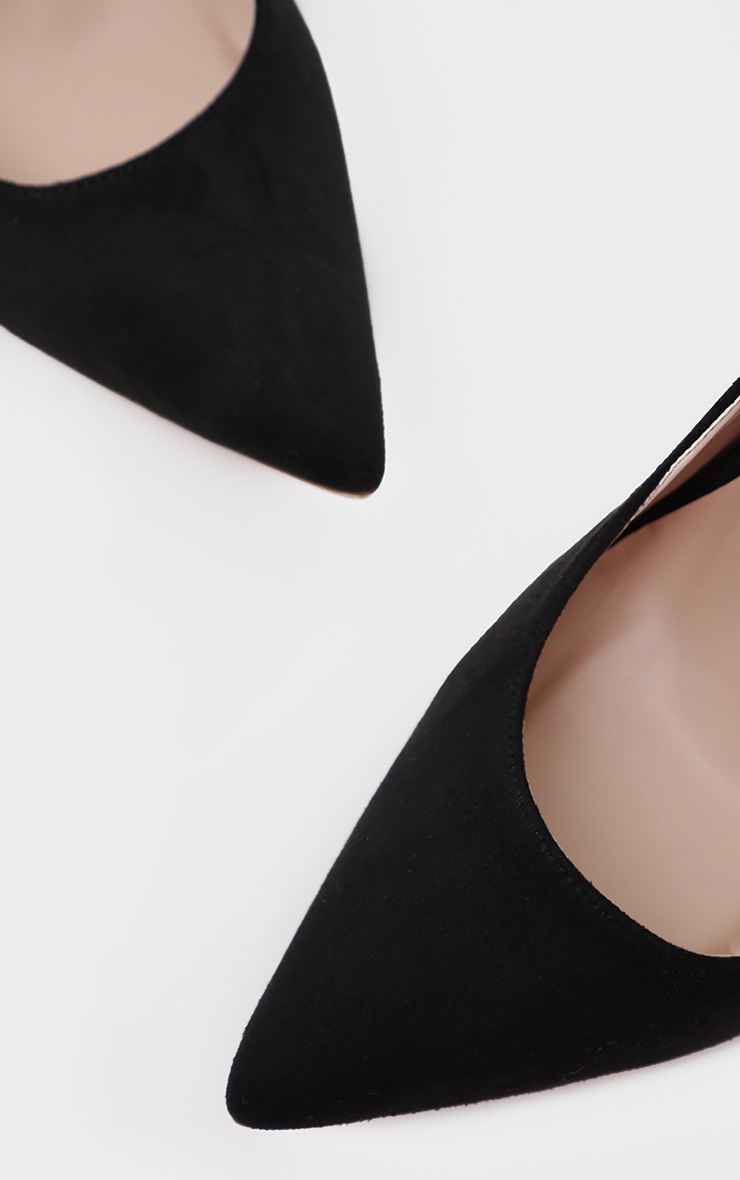 asos black court shoes