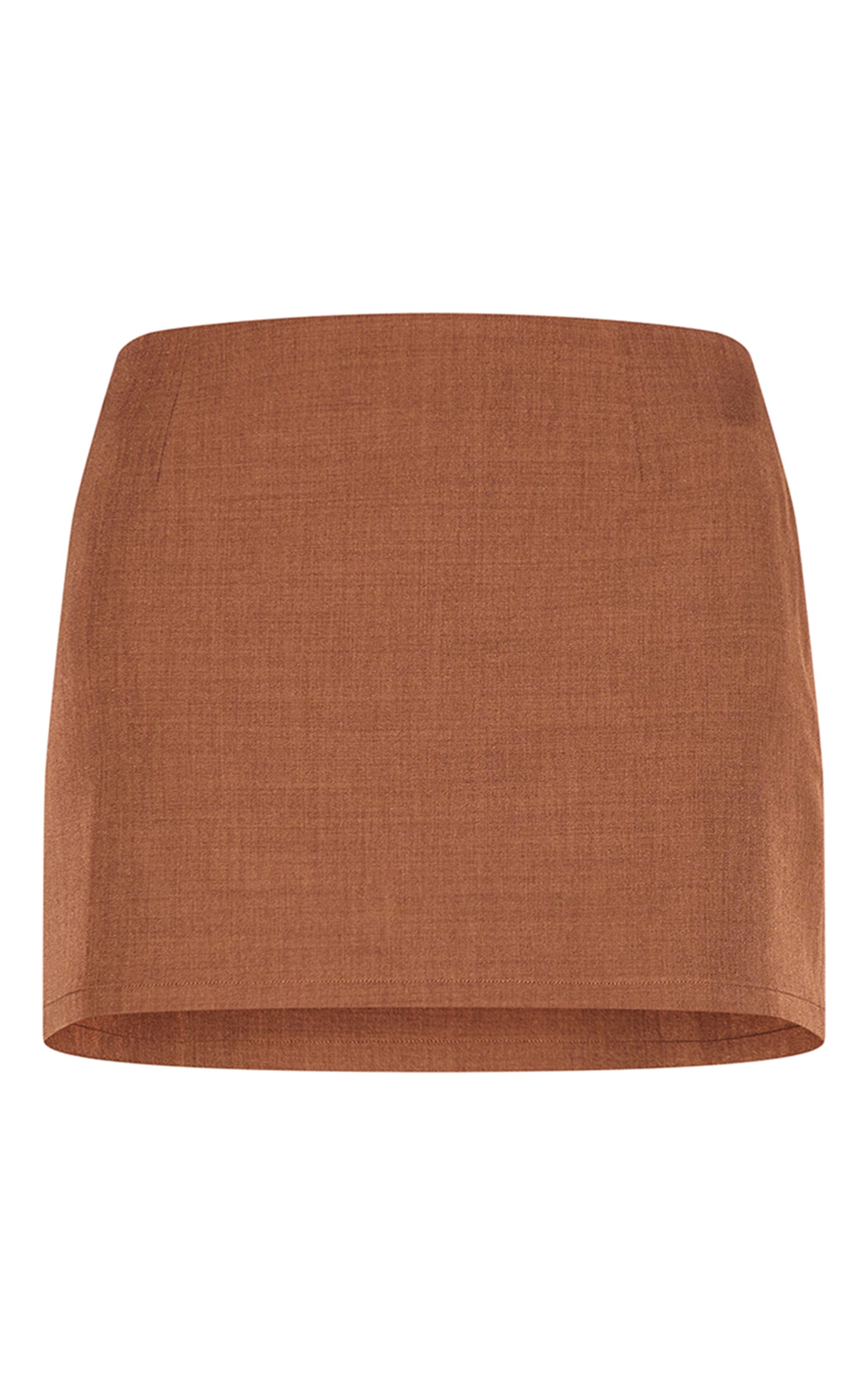Chesnut Woven Mid Rise Mini Skirt image 6
