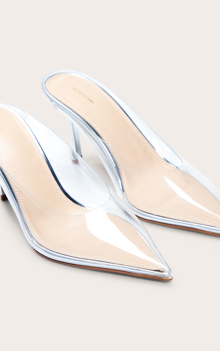 Mules en Perspex transparent à talon image 5
