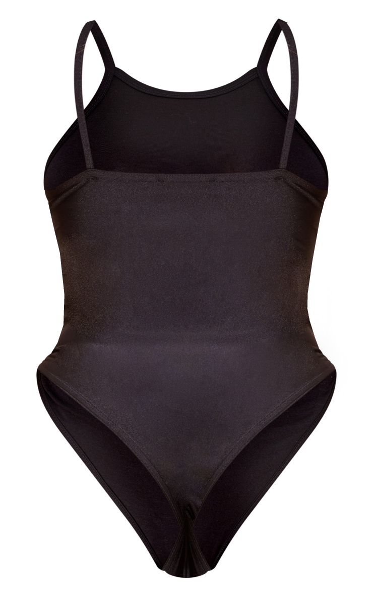 Shape Black Jersey Low Back Bodysuit image 6