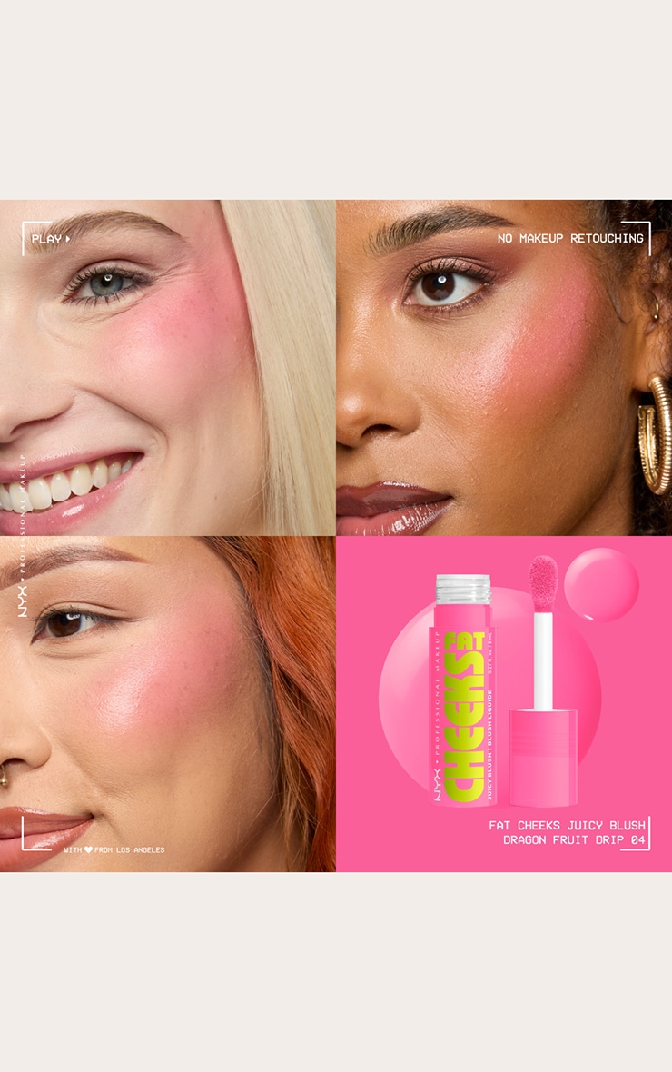NYX PMU Fat Cheeks Juicy Blush Dragonfruit Drip image 2