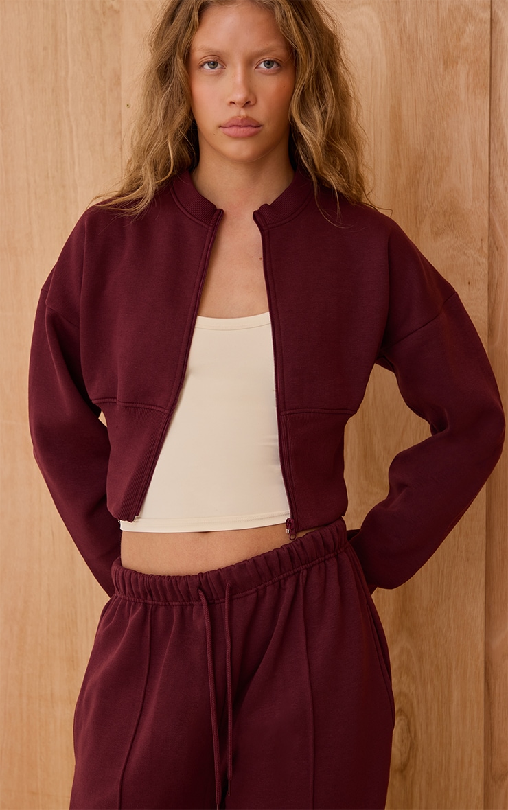 Wine Extreme Cinched Waist Sweatshirt