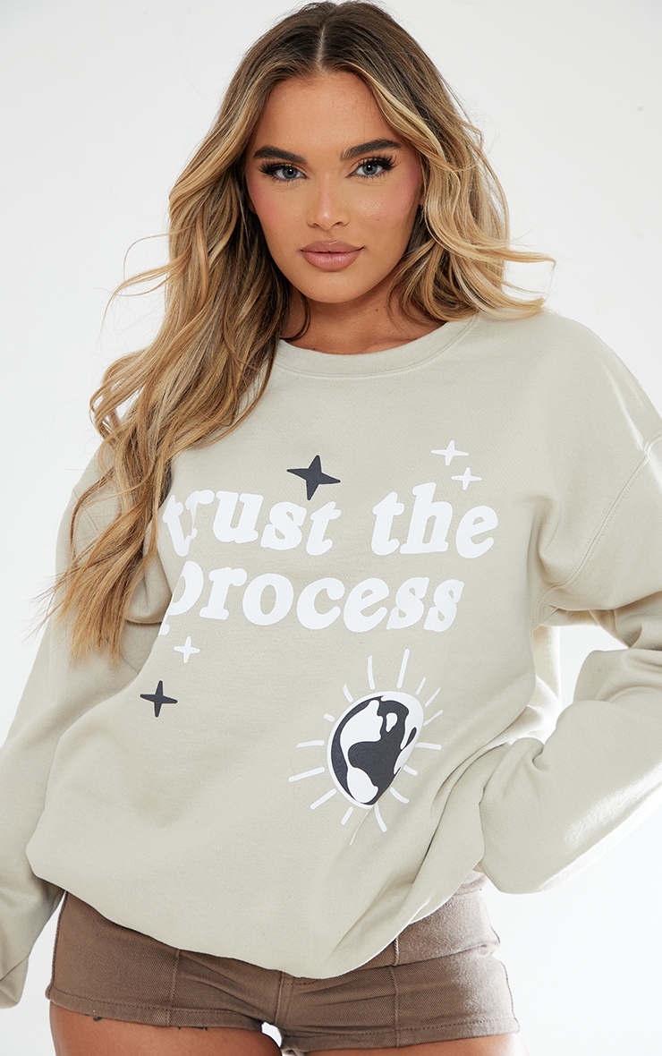  Stone Trust The Process Printed Sweatshirt image 4