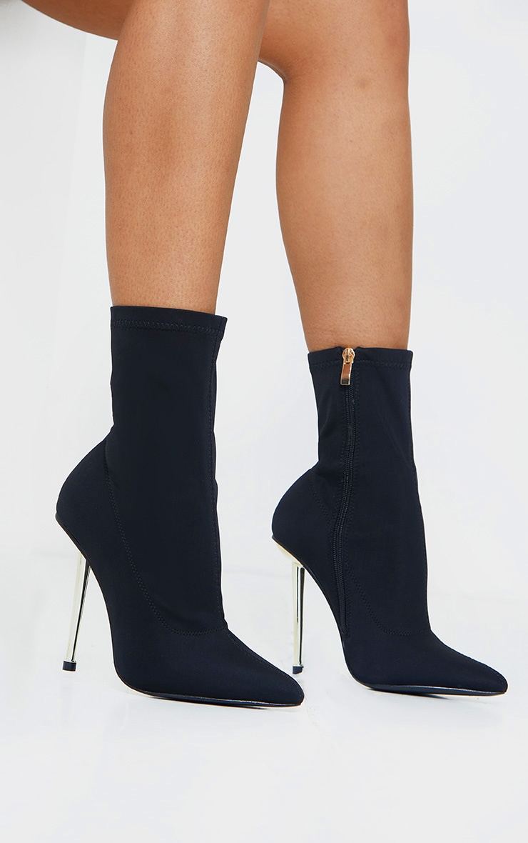 sock boots small heel