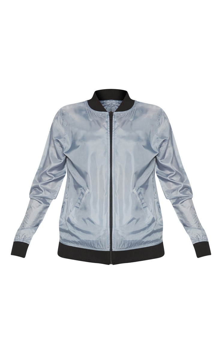 Grey Lightweight Bomber Jacket PrettyLittleThing USA
