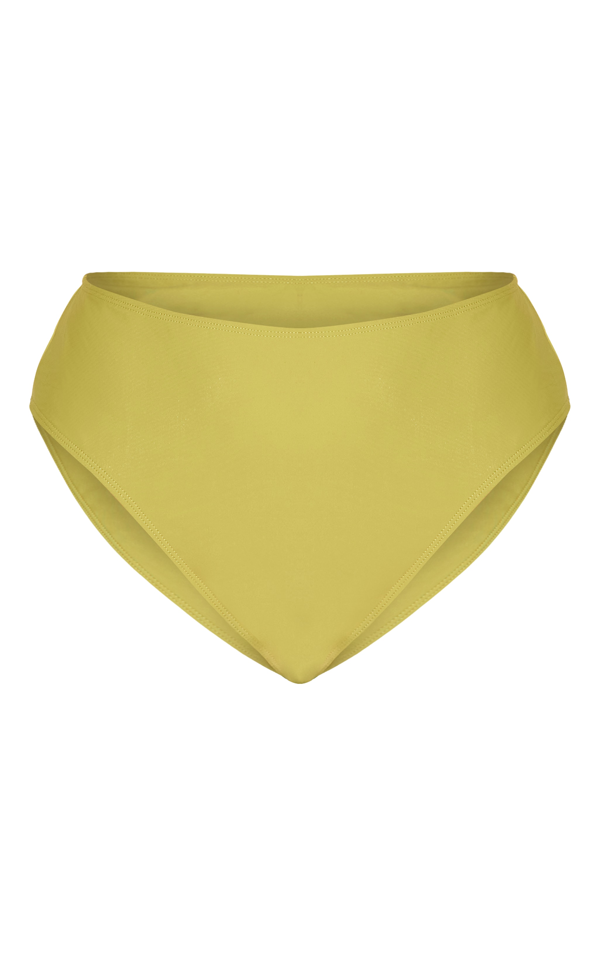 Plus Olive Basic High Waist Bikini Bottom image 5