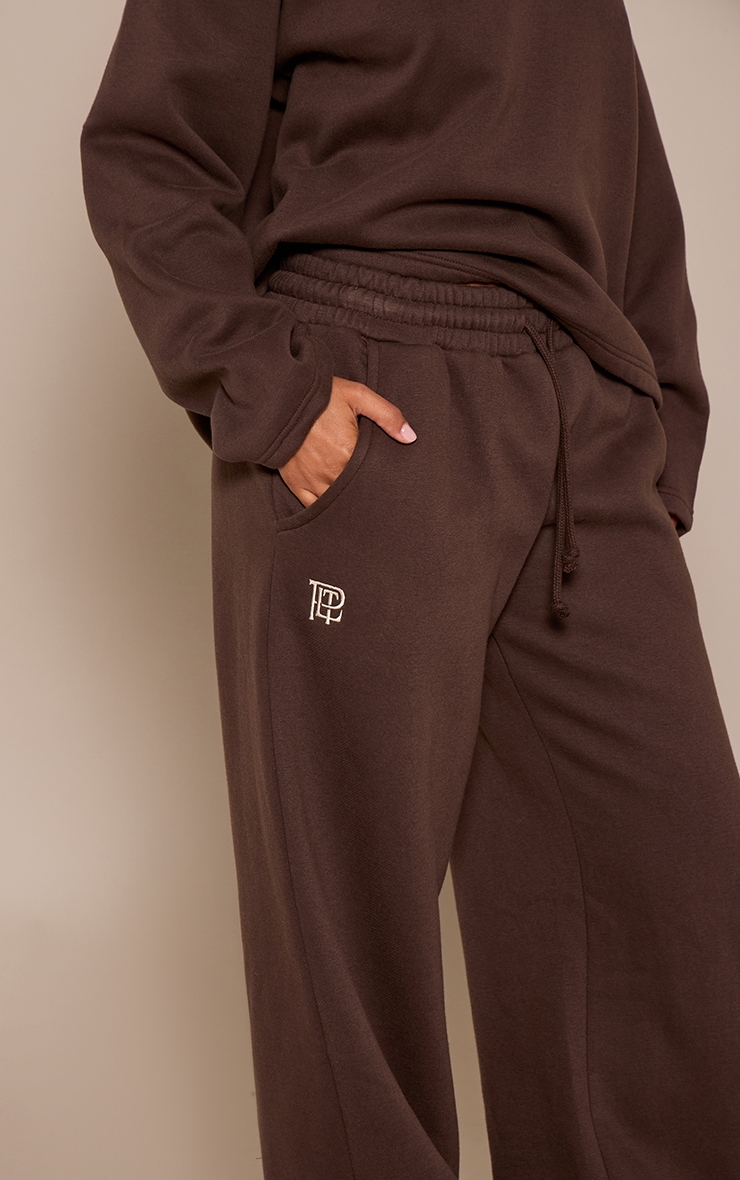 Petite Chocolate PLT Drawstring Wide Leg Sweatpants  image 4