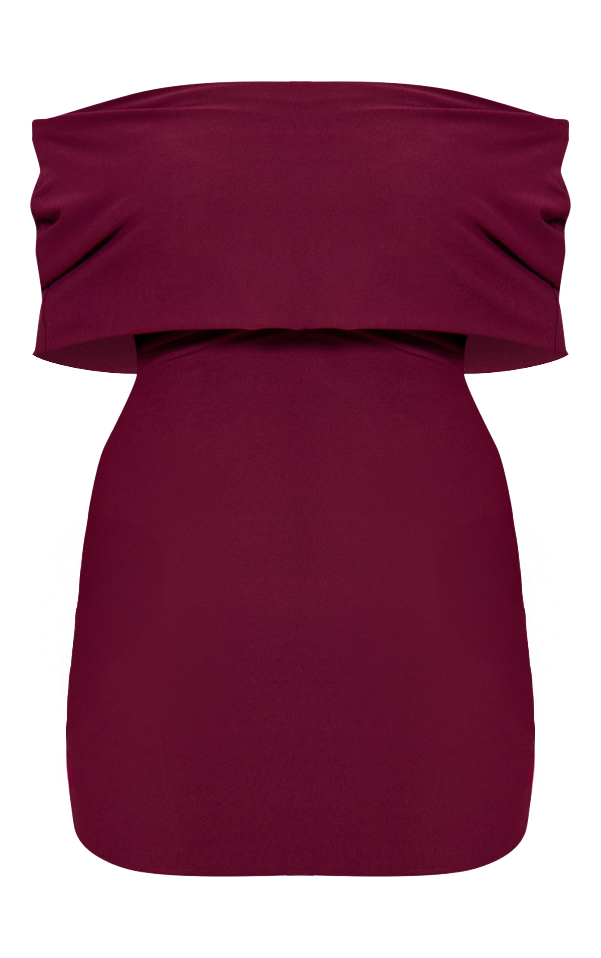 Shape Mini robe asymétrique douce prune nouée sur le côté à détail replié image 5