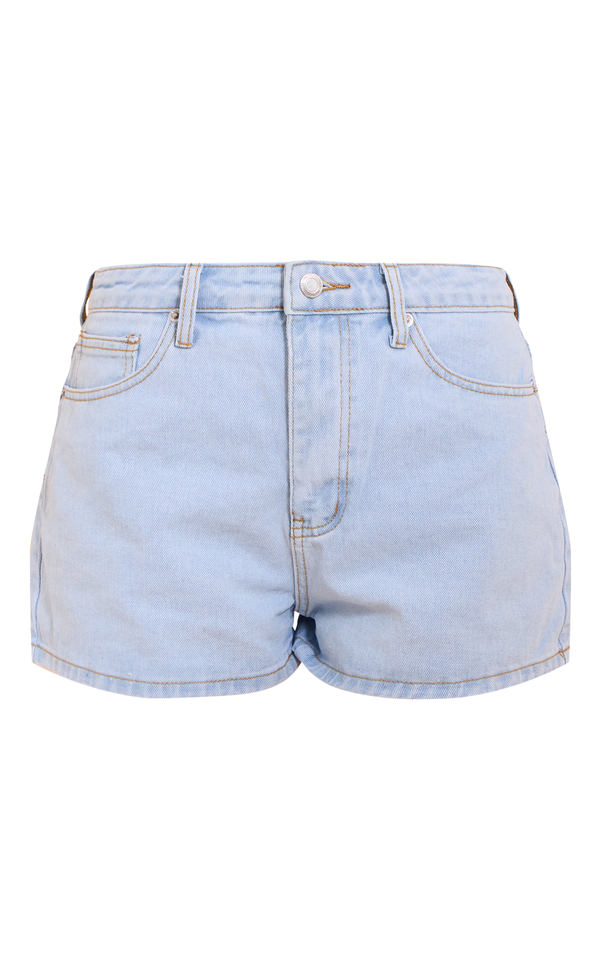 Light Blue High Waisted Mom Shorts image 6