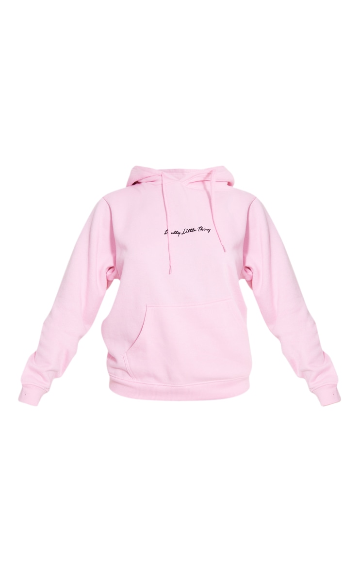 Pretty little thing baby pink hoodie clearance