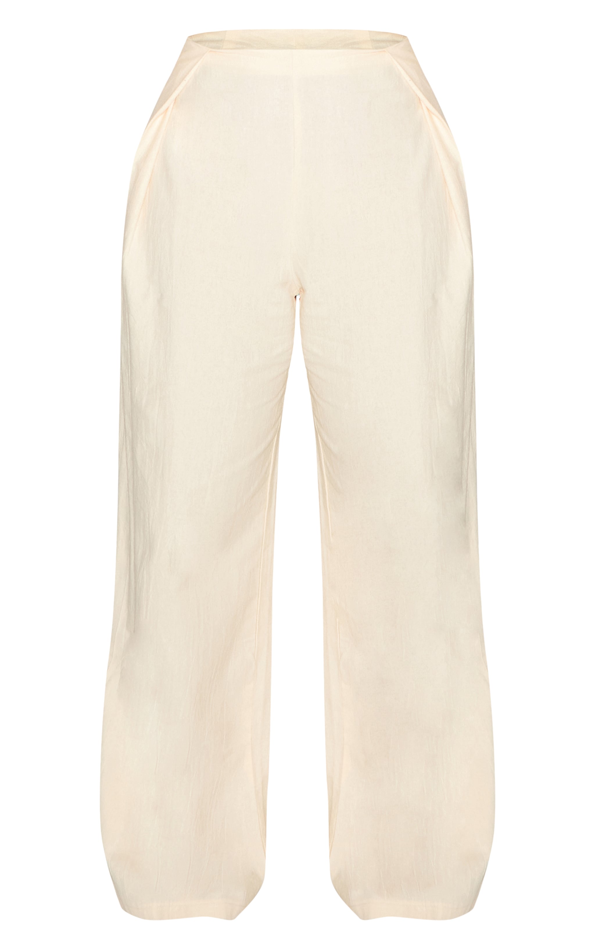 Shape Cream Linen Highwaisted Wide Leg Trousers | Shape