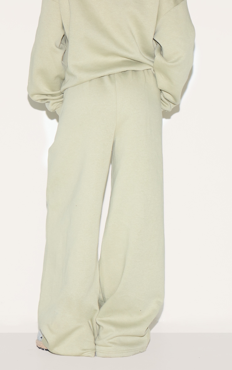 Petite Olive Drawstring Wide Leg Sweatpants image 3