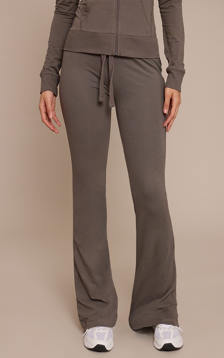 Tall Charcoal Low Rise Skinny Flare Pants