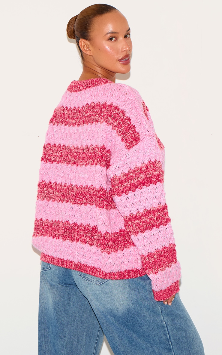 Plus Multi Bobble Knit Chunky Sweater image 2