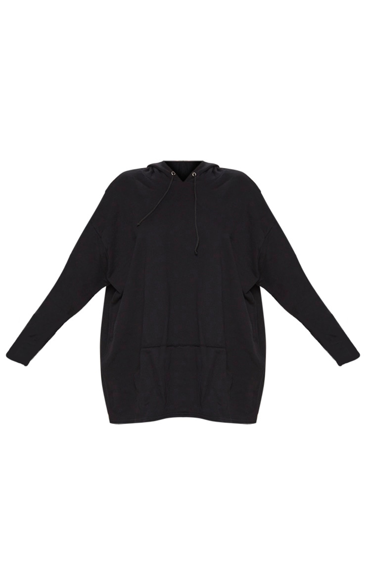 Plus Black Oversized Hoodie PrettyLittleThing USA
