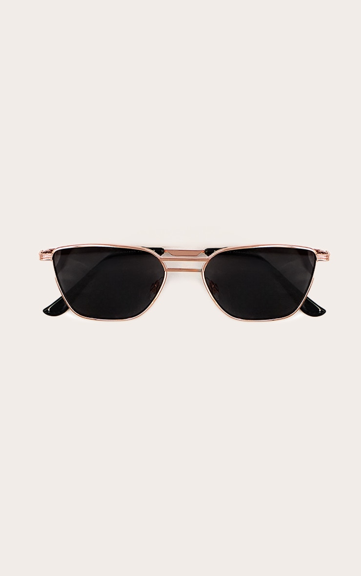Gold Squared Cat Eye Sunglasses image 2