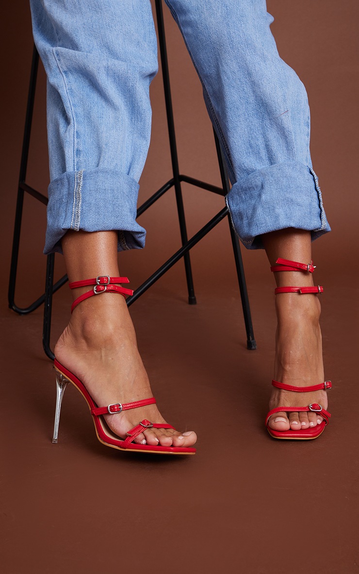 multi strap heeled sandals