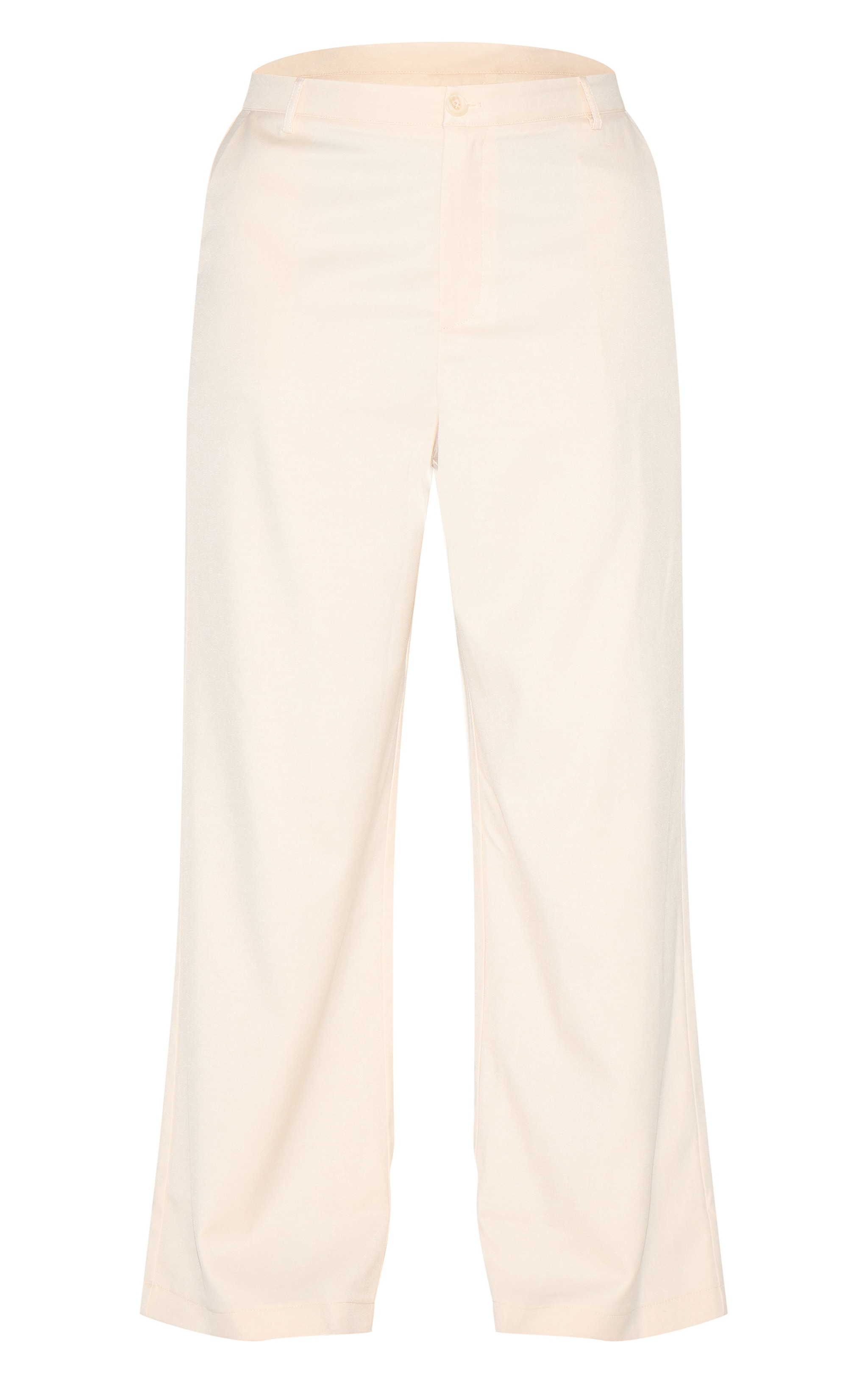 Plus Pantalon Large Tailleur Tissé Amande image 5