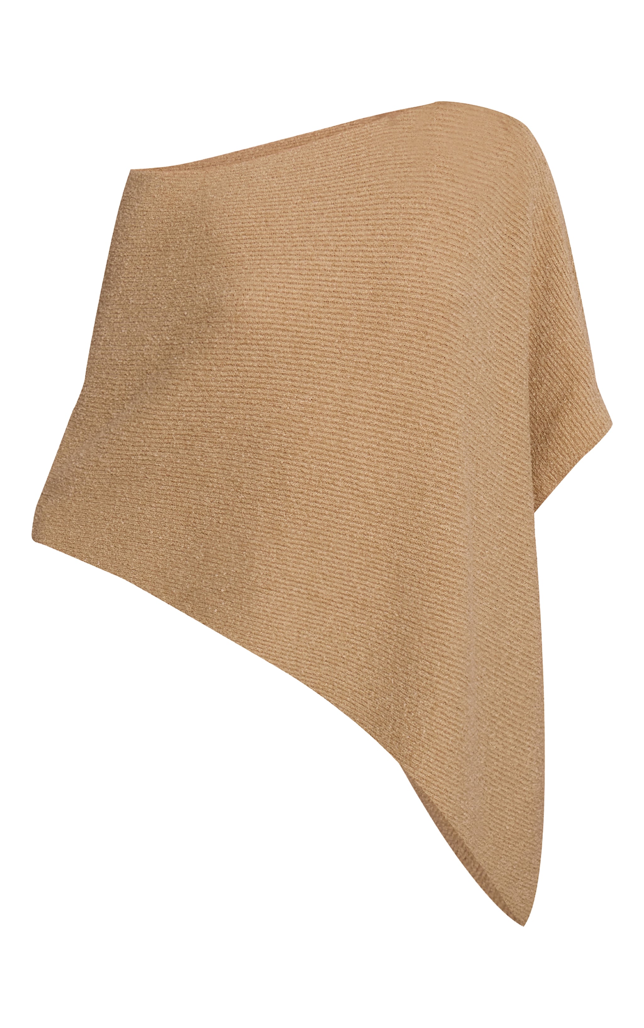 Beige Boucle Cape Top image 5