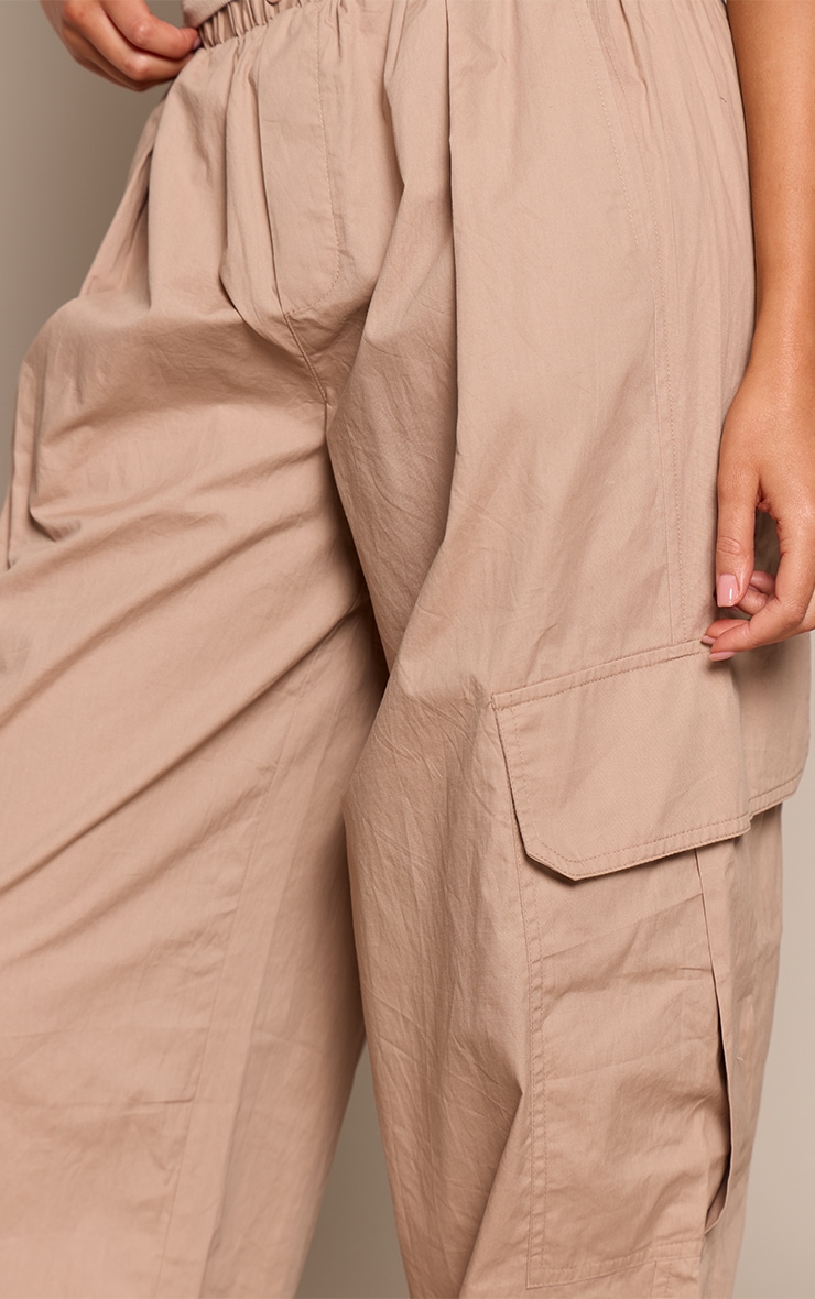 Stone Cotton Cargo Pocket Detail Pants image 4