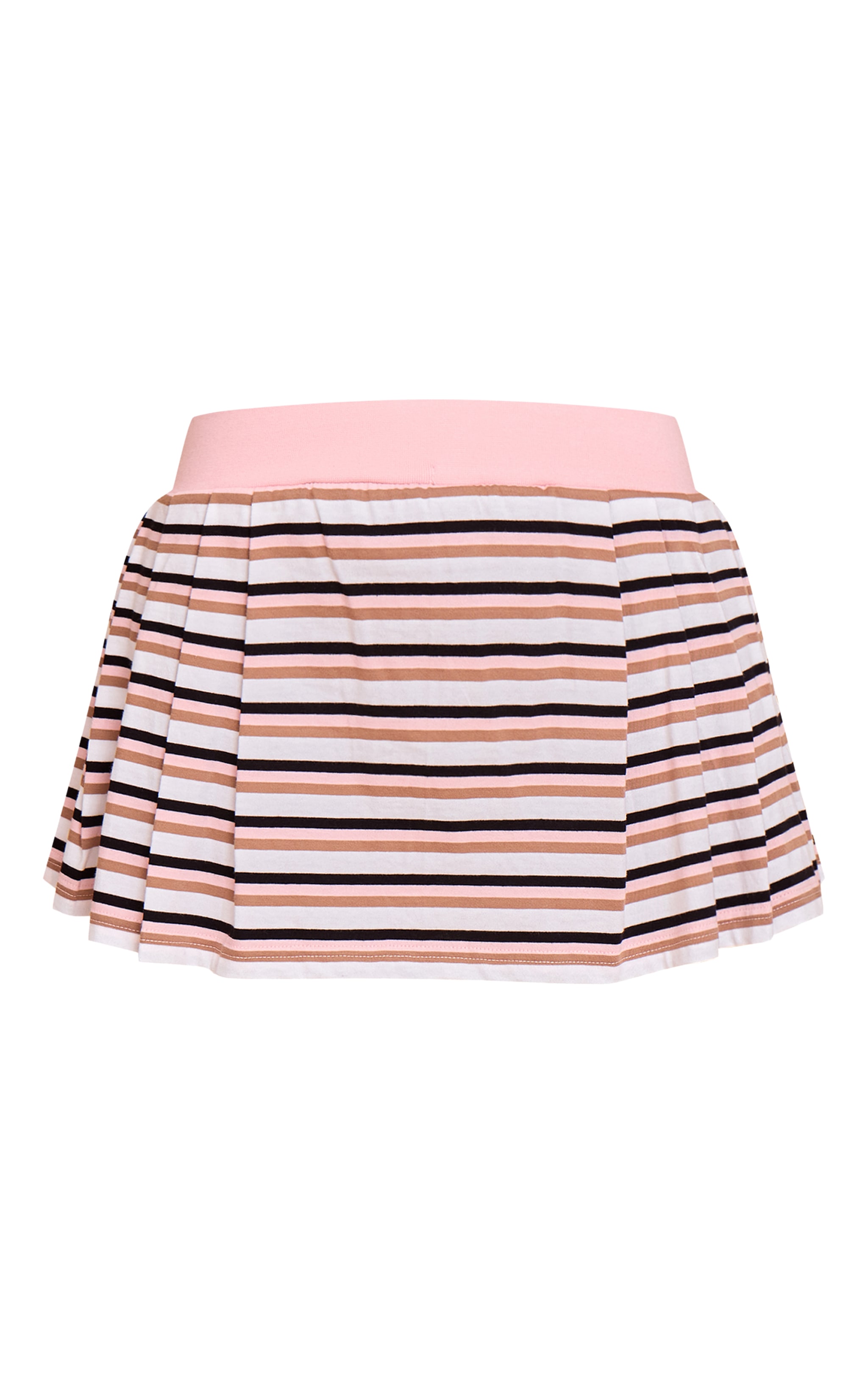 Pink Striped Pleated Mini Tennis Skort image 6