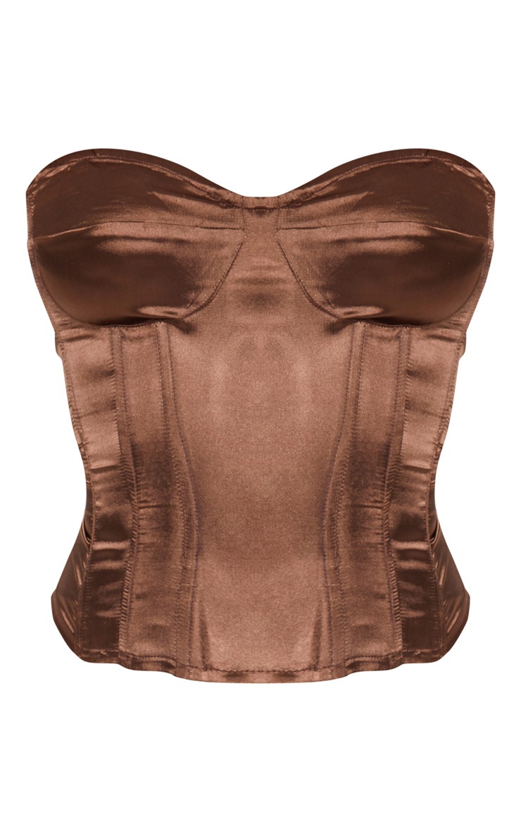 Chocolate Satin Corset