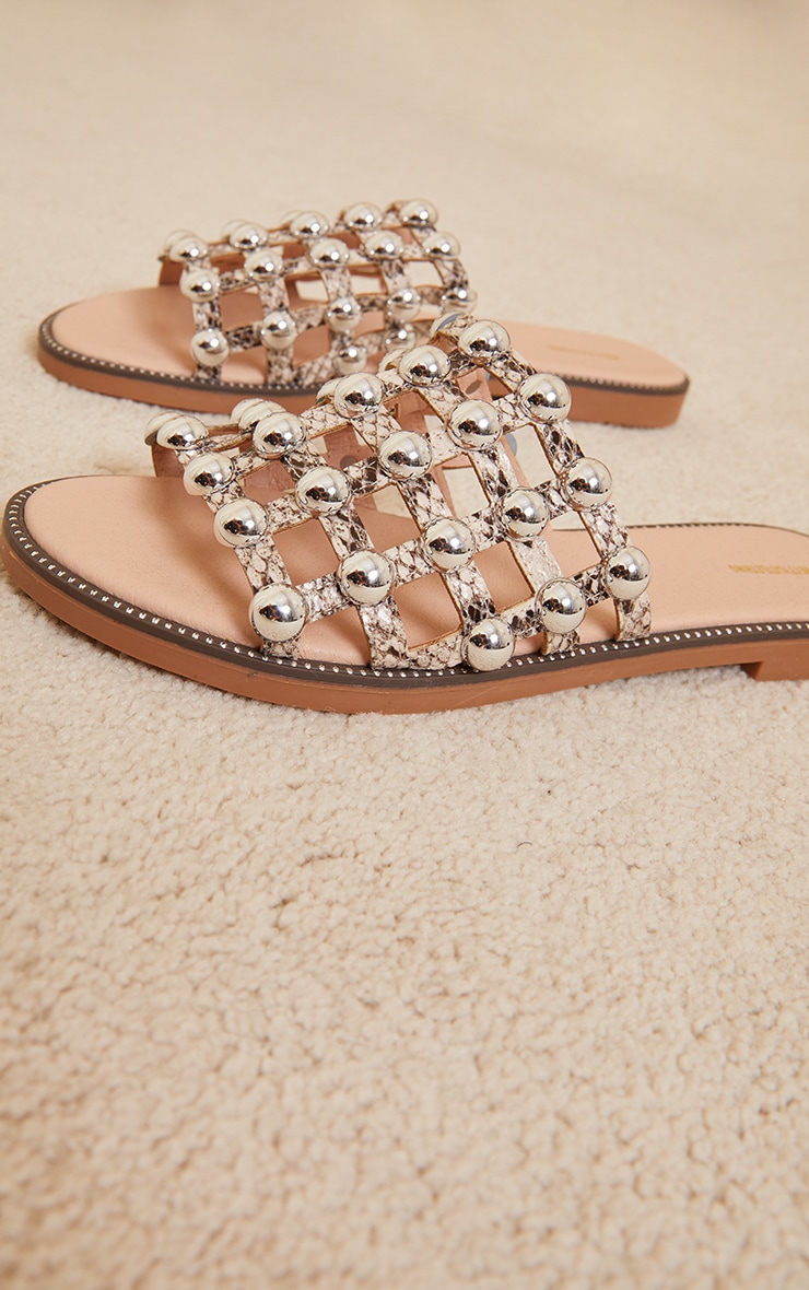 Snake Alisa Large Studded Sliders image 4