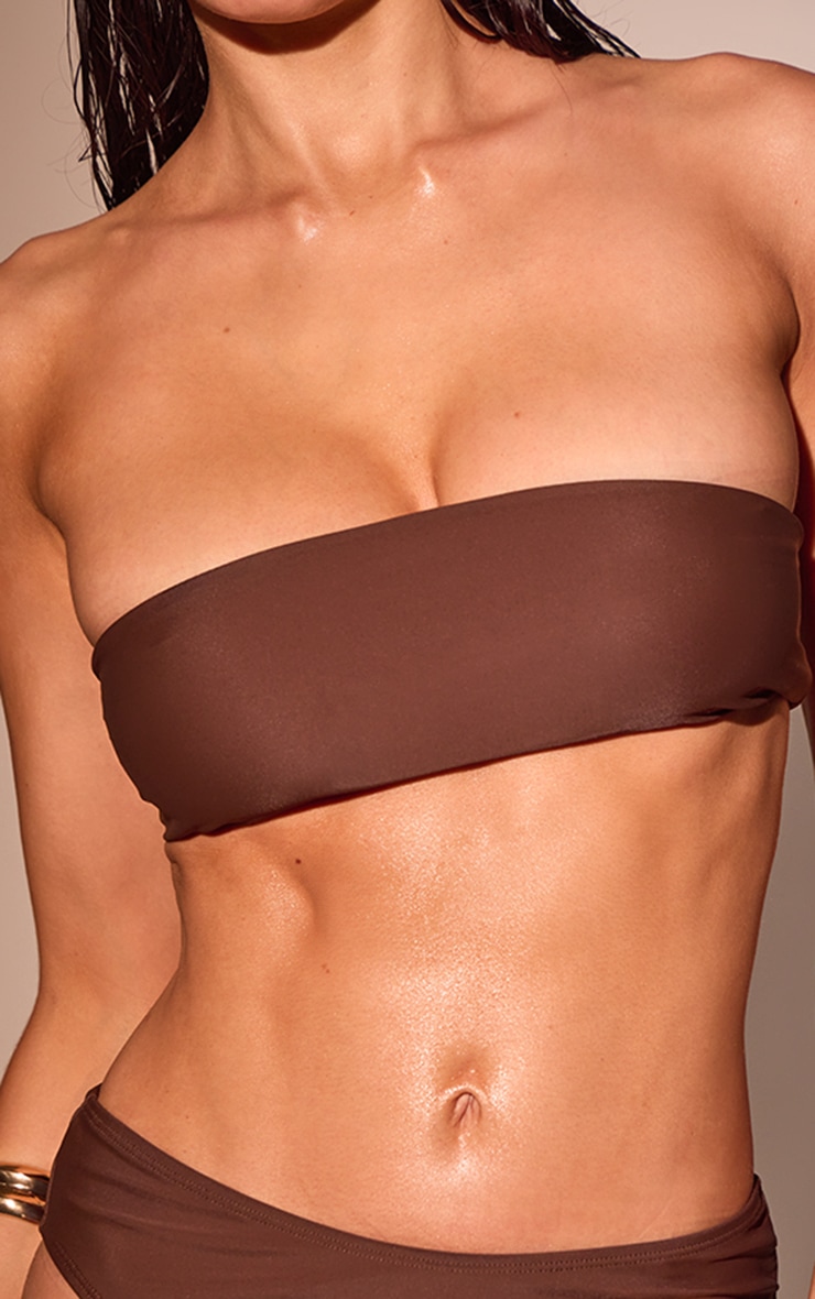 Espresso Basic Bandeau Bikini Top image 4