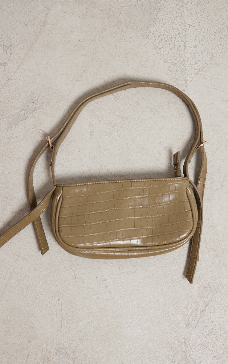 Olive Buckle Strap Shoulder Bag PrettyLittleThing