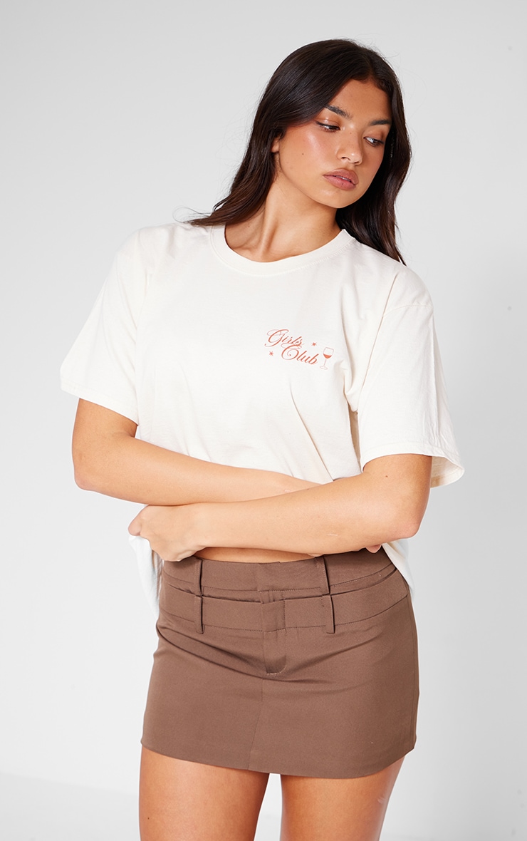 White Wine Night Oversized T-shirt image 2