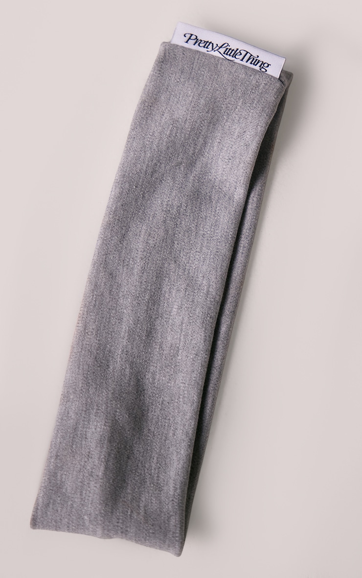 Grey Marl Jersey Headband image 2