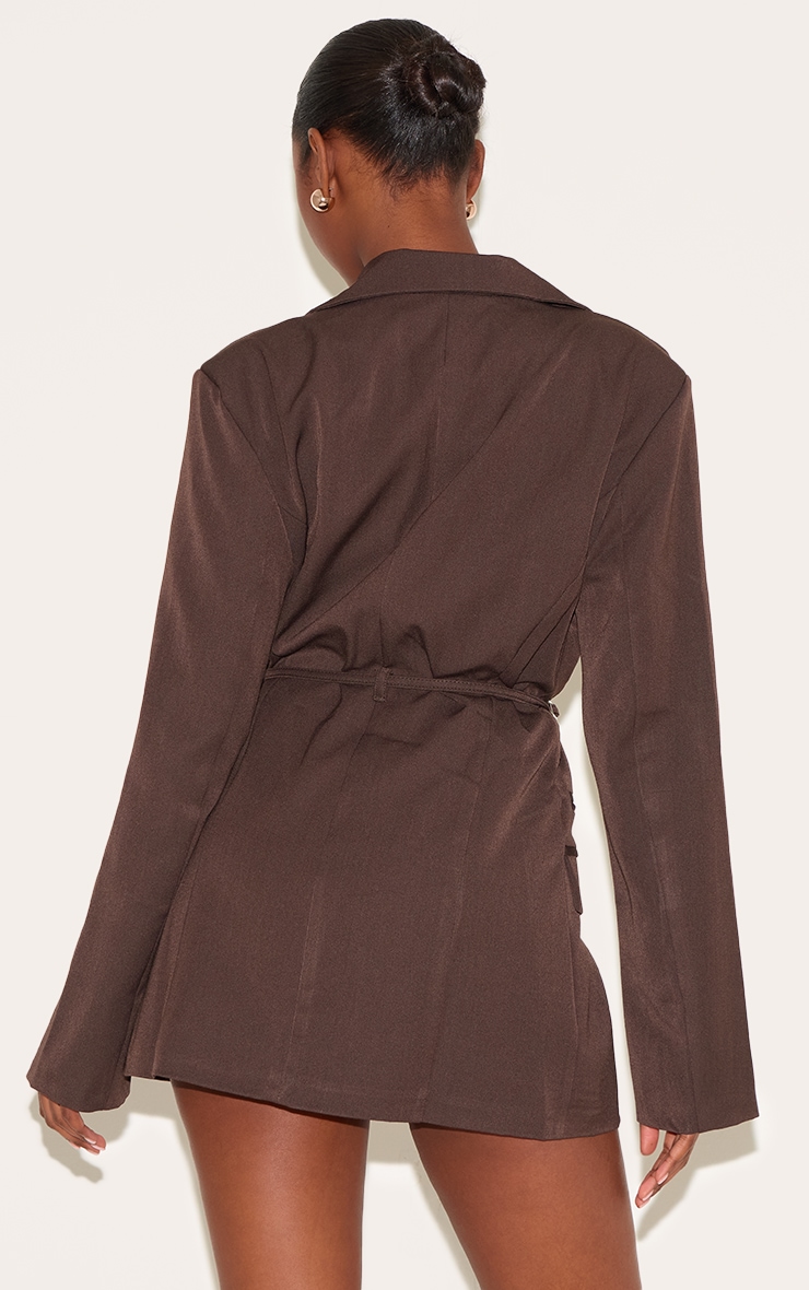 Mocha Belt Detail Blazer image 2