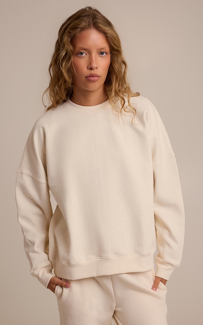 Sweat en tissu 350 gr/m² sergé crème