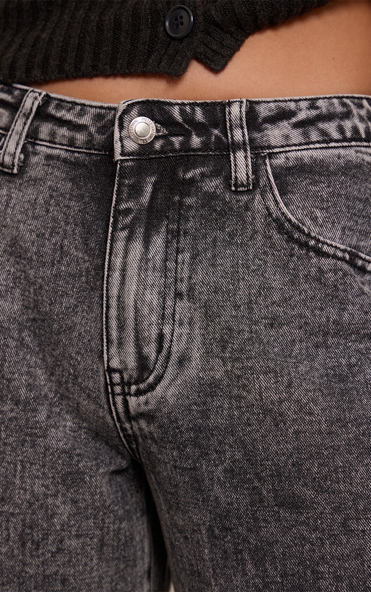Tall Washed Grey Low Rise Boyfriend Jeans image 4