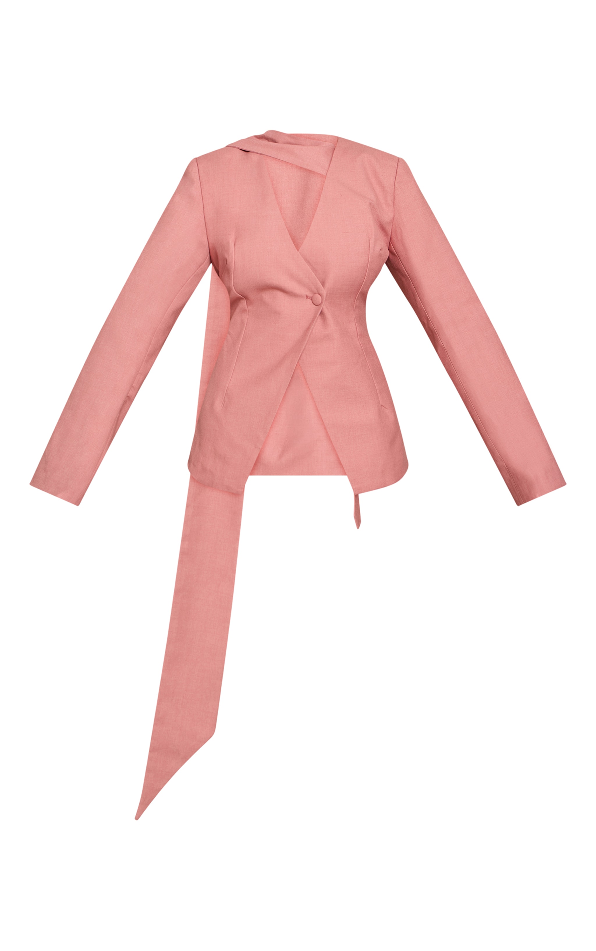 Shape BLUSH Scarf Detail Fitted Blazer image 5