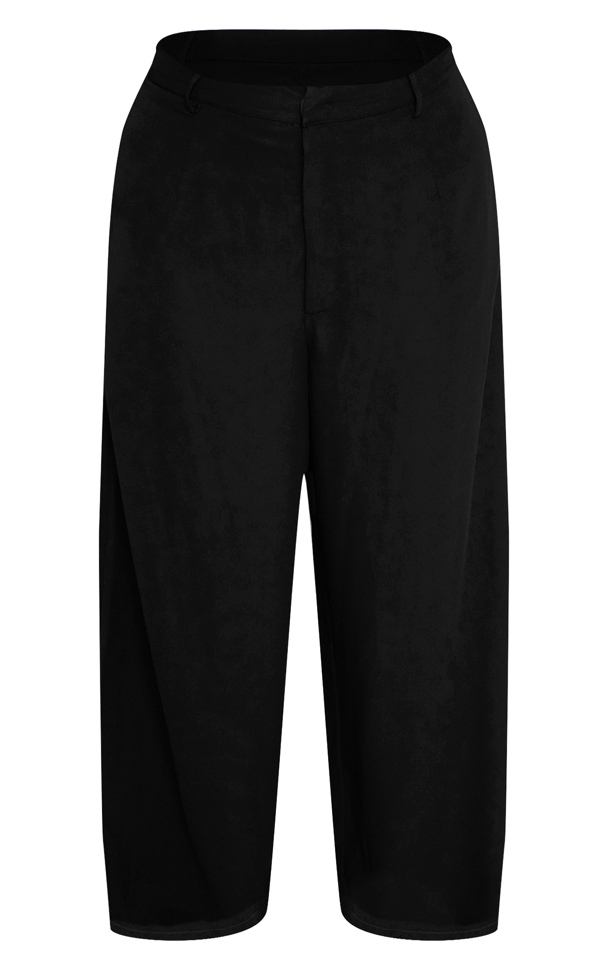 Plus Black Chiffon High Waisted Wide Leg Pants image 5
